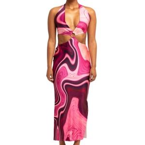 FARAI LONDON Longue Gaia Maxi Dress In Purple
